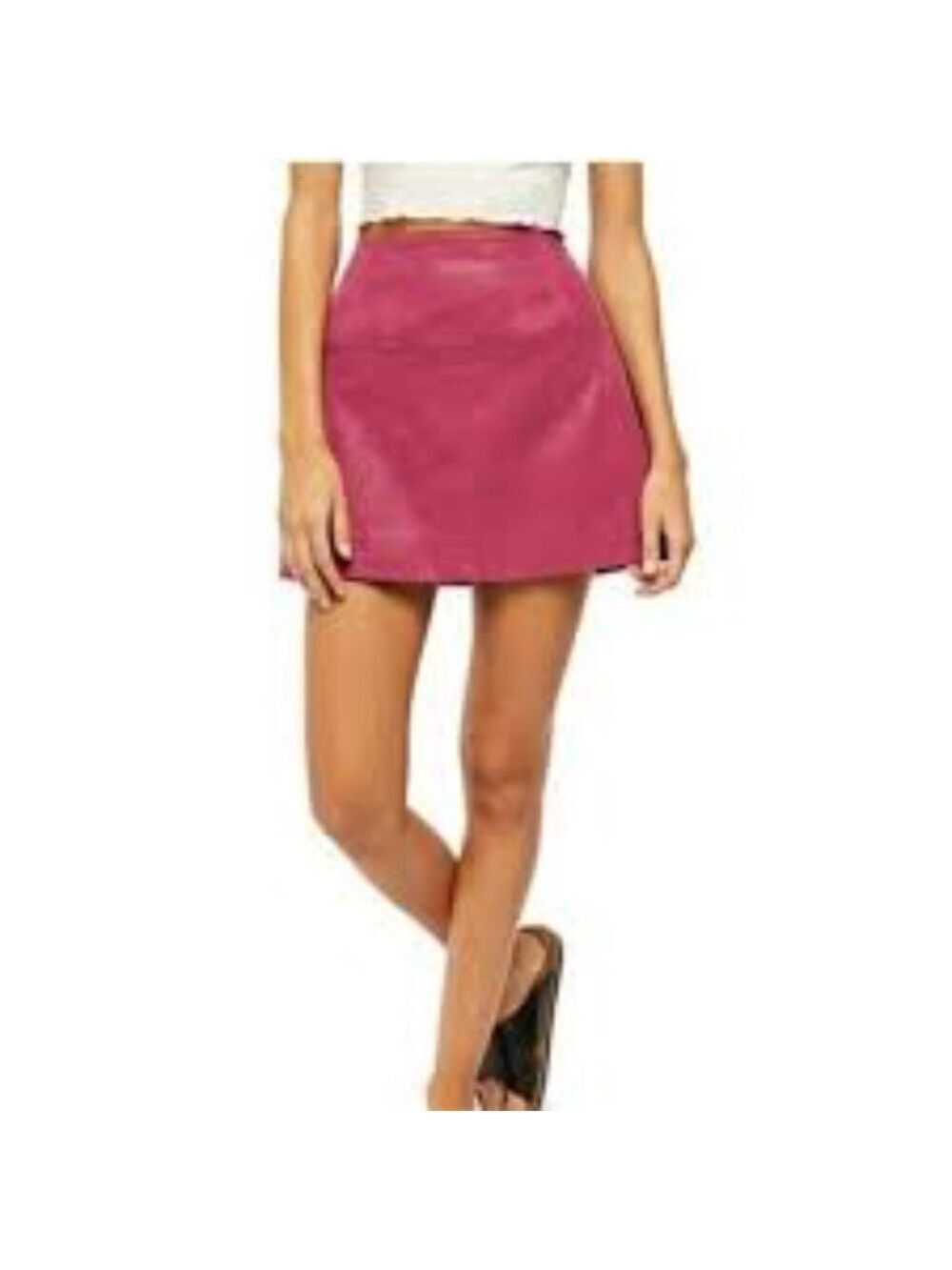 Free People Days in the Sun Faux Suede Mini Skirt